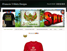 Tablet Screenshot of jfrancoist-shirtsdesigns.com